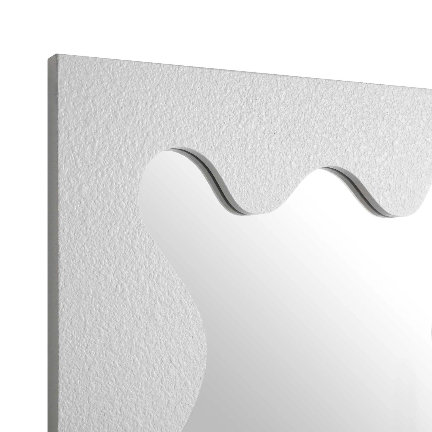 Destin Wave Mirror 100 X 60 Cm, White Matte 6 Destin Wave Mirror 100 X 60 Cm, White Matte - Image 6