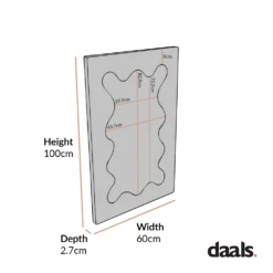 Destin Wave Mirror 100 X 60 Cm, White Matte 11 Destin Wave Mirror 100 X 60 Cm, White Matte -Best Furniture Shop MIRR 100 1 84ae265f b59e 455f ac7c 7c05d0952984