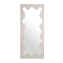 Destin Wave Mirror 160 X 70 Cm, Taupe Gloss -Best Furniture Shop MIRR 160 TAUPE GLOSS WB1