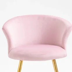 Kylie Set Of 2 Pink Velvet Dining Chairs -Best Furniture Shop MO104PINKVEL P detail2
