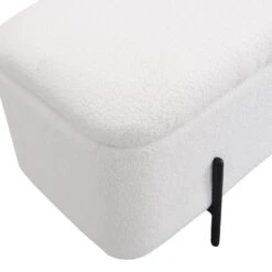 Jed Ecru Boucle 120cm Large Storage Ottoman Bench 19 Jed Ecru Boucle 120cm Large Storage Ottoman Bench -Best Furniture Shop OTTO 2245 ECRUBOUCLE detail1