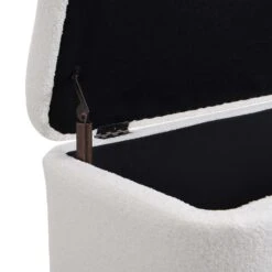 Jed Ecru Boucle 120cm Large Storage Ottoman Bench 20 Jed Ecru Boucle 120cm Large Storage Ottoman Bench -Best Furniture Shop OTTO 2245 ECRUBOUCLE detail2