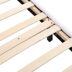 URSA White PU Leather Bed Frame With LED On Footend 16 URSA White PU Leather Bed Frame With LED On Footend -Best Furniture Shop SF804WHITE detail2