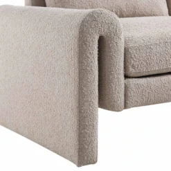 Hampstead Taupe Boucle Curved 2-Seater Sofa -Best Furniture Shop XRSF 2161 TAUPE BOUCLE 2ST detail3