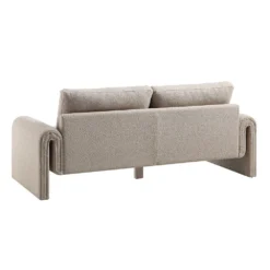 Hampstead Taupe Boucle Curved 3-Seater Sofa -Best Furniture Shop XRSF 2161 TAUPE BOUCLE 3ST WB5