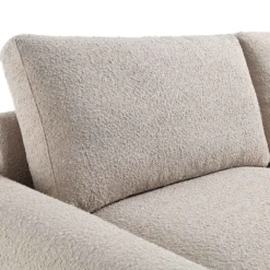 Hampstead Taupe Boucle Curved 3-Seater Sofa -Best Furniture Shop XRSF 2161 TAUPE BOUCLE 3ST detail1