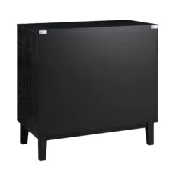 Bianca Chip Carved 3 Drawer Chest, Antique Bronze & Black -Best Furniture Shop XXCOD 008 GOLD BLACK WB6