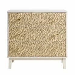 Bianca Chip Carved 3 Drawer Chest, Sand Beige & Ivory 13 Bianca Chip Carved 3 Drawer Chest, Sand Beige & Ivory -Best Furniture Shop XXCOD 008 TAUPE WHITE WB1