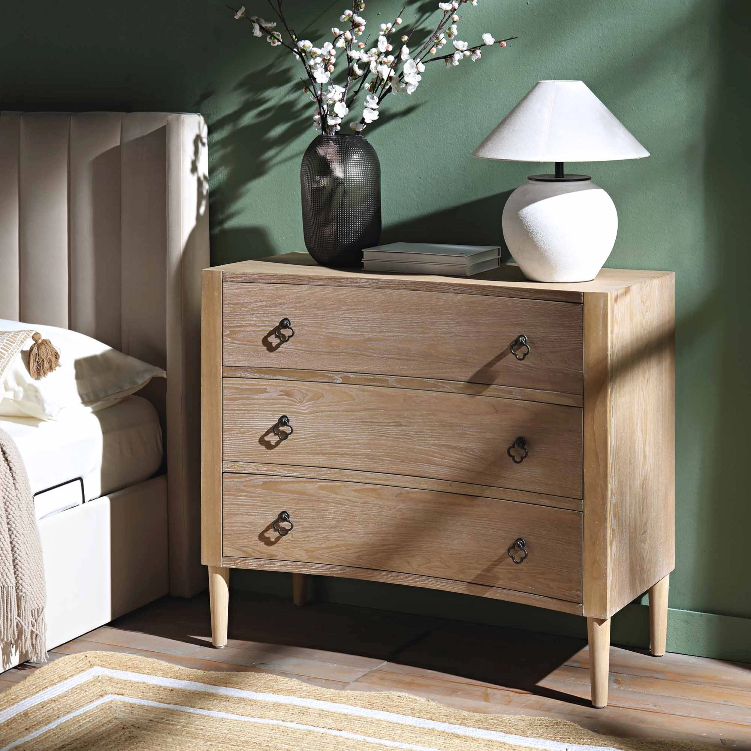 Thalia Concave Chest Of Drawers, Natural 1 Thalia Concave Chest Of Drawers, Natural