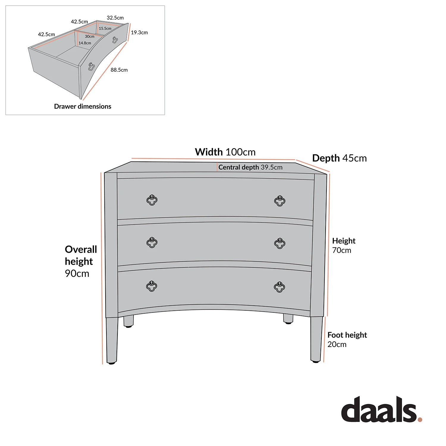Thalia Concave Chest Of Drawers, Natural 6 Thalia Concave Chest Of Drawers, Natural - Image 6