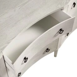 Thalia Concave Double Chest Of Drawers, Washed White -Best Furniture Shop XXCOD 024 WHITEWASH detail1