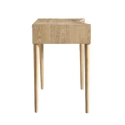 Thalia Concave Dressing Table, Natural -Best Furniture Shop XXDSK 022 NAT WB5
