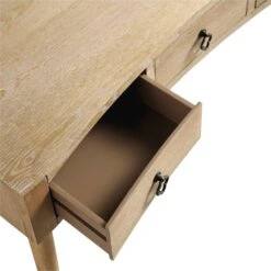 Thalia Concave Dressing Table, Natural -Best Furniture Shop XXDSK 022 NAT detail1