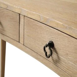 Thalia Concave Dressing Table, Natural -Best Furniture Shop XXDSK 022 NAT detail2