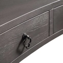 Thalia Concave Dressing Table, Silver Oak -Best Furniture Shop XXDSK 022 SILVEROAK detail1