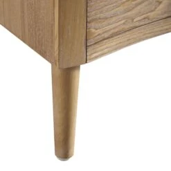 Thalia Concave 3 Drawer Bedside Table, Natural -Best Furniture Shop XXNS 021 NAT detail5