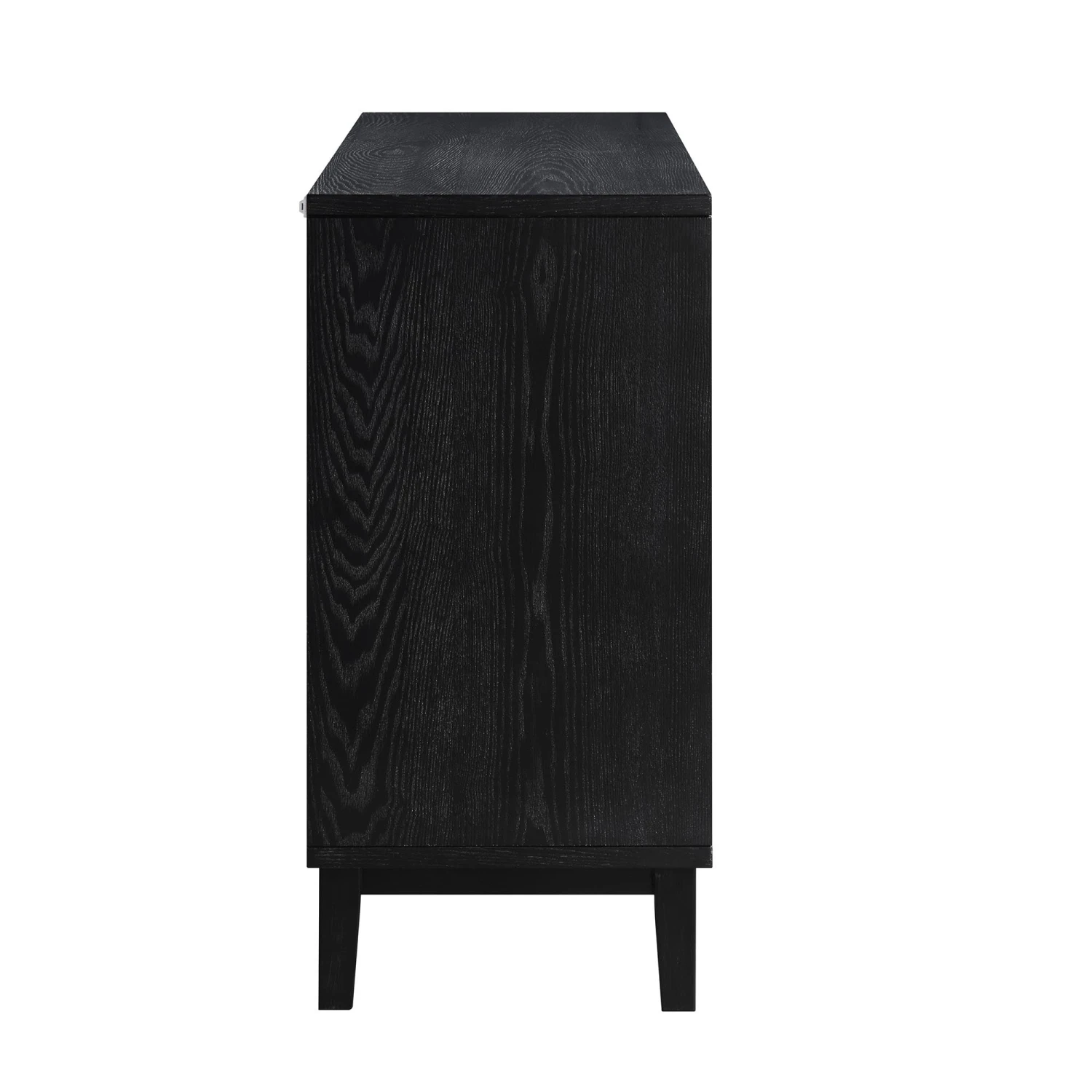 Bianca Chip Carved 2-Door 3-Drawer Sideboard, Antique Bronze & Black 9 Bianca Chip Carved 2-Door 3-Drawer Sideboard, Antique Bronze & Black - Image 9