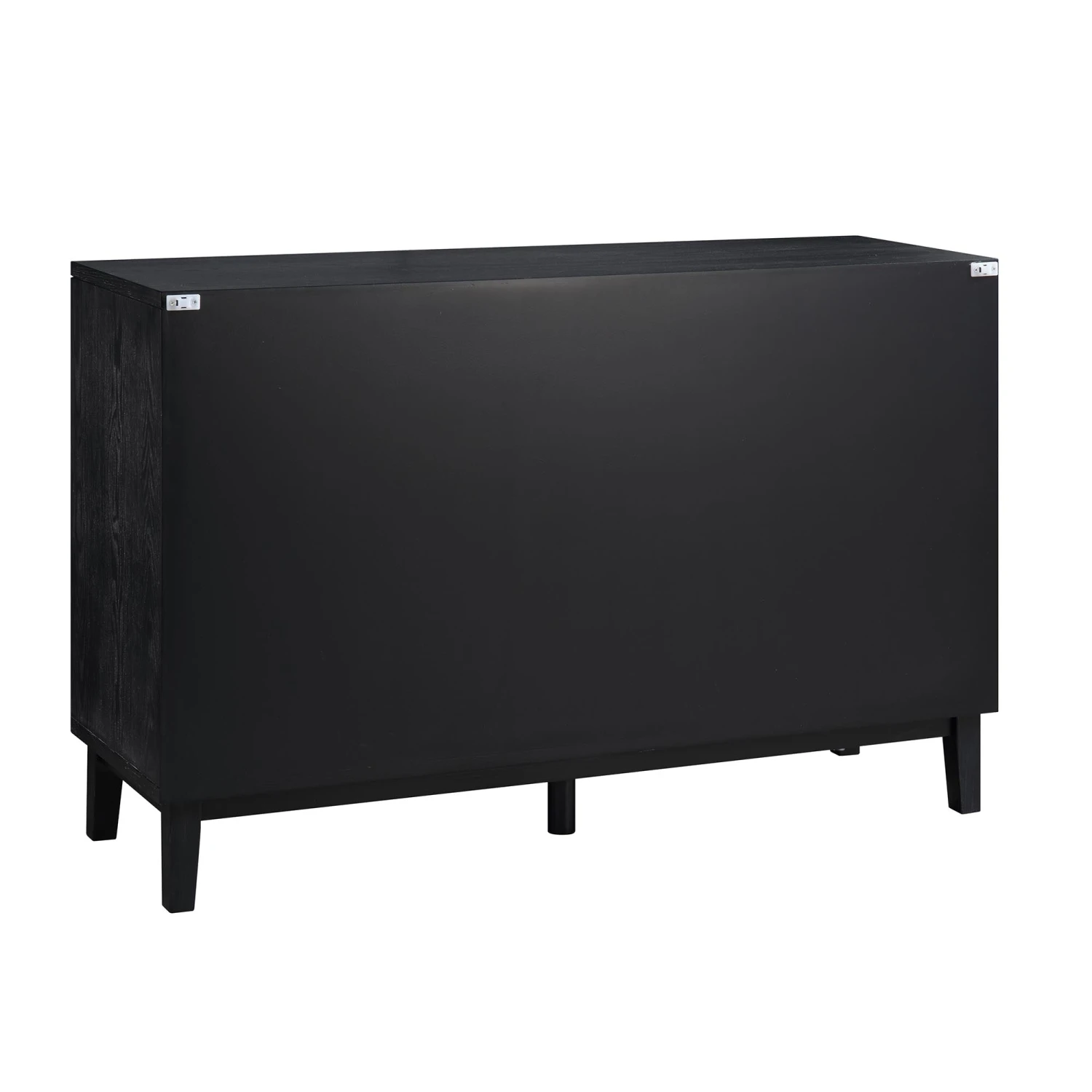 Bianca Chip Carved 2-Door 3-Drawer Sideboard, Antique Bronze & Black 10 Bianca Chip Carved 2-Door 3-Drawer Sideboard, Antique Bronze & Black - Image 10