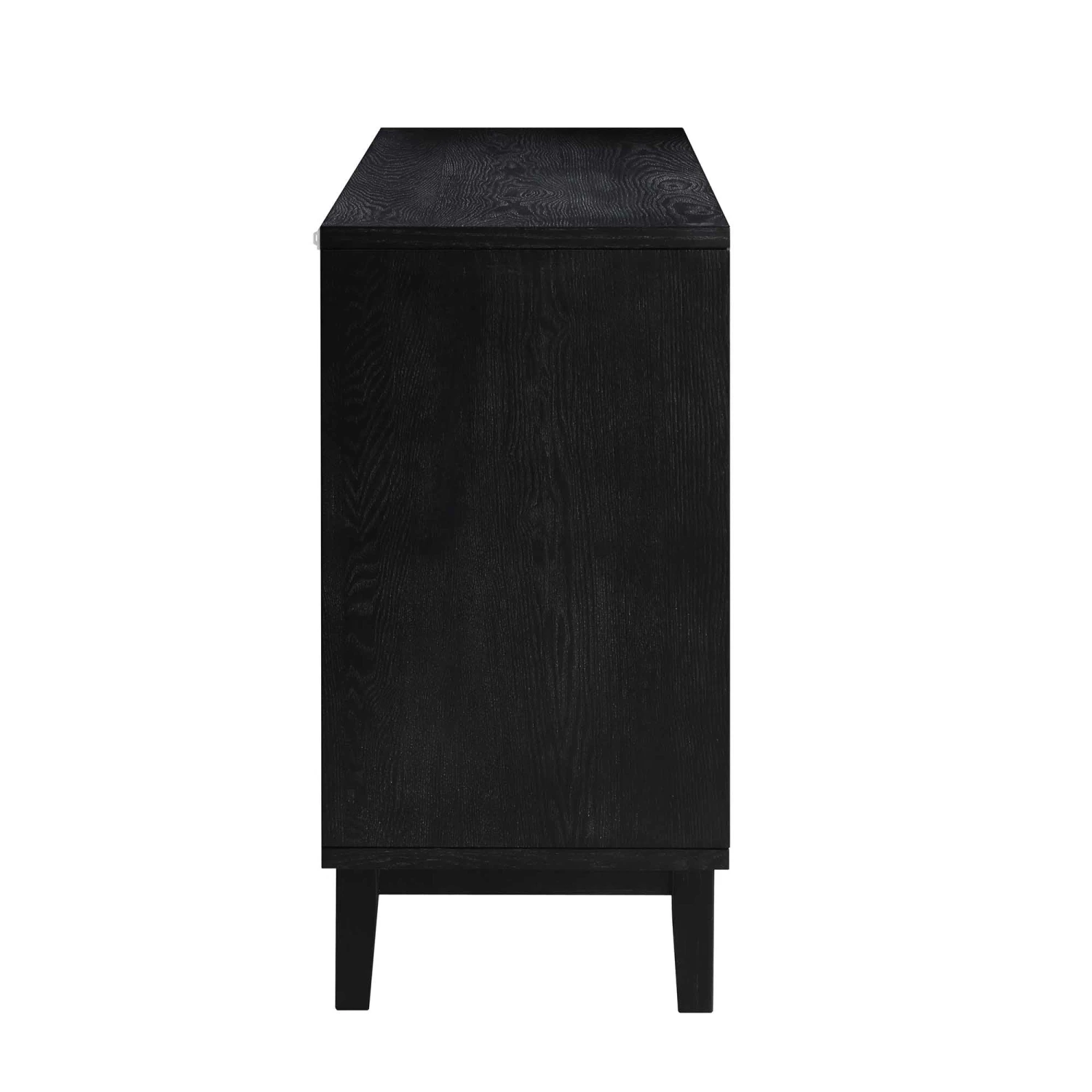 Bianca Chip Carved 3 Door Sideboard, Antique Bronze & Black 9 Bianca Chip Carved 3 Door Sideboard, Antique Bronze & Black - Image 9