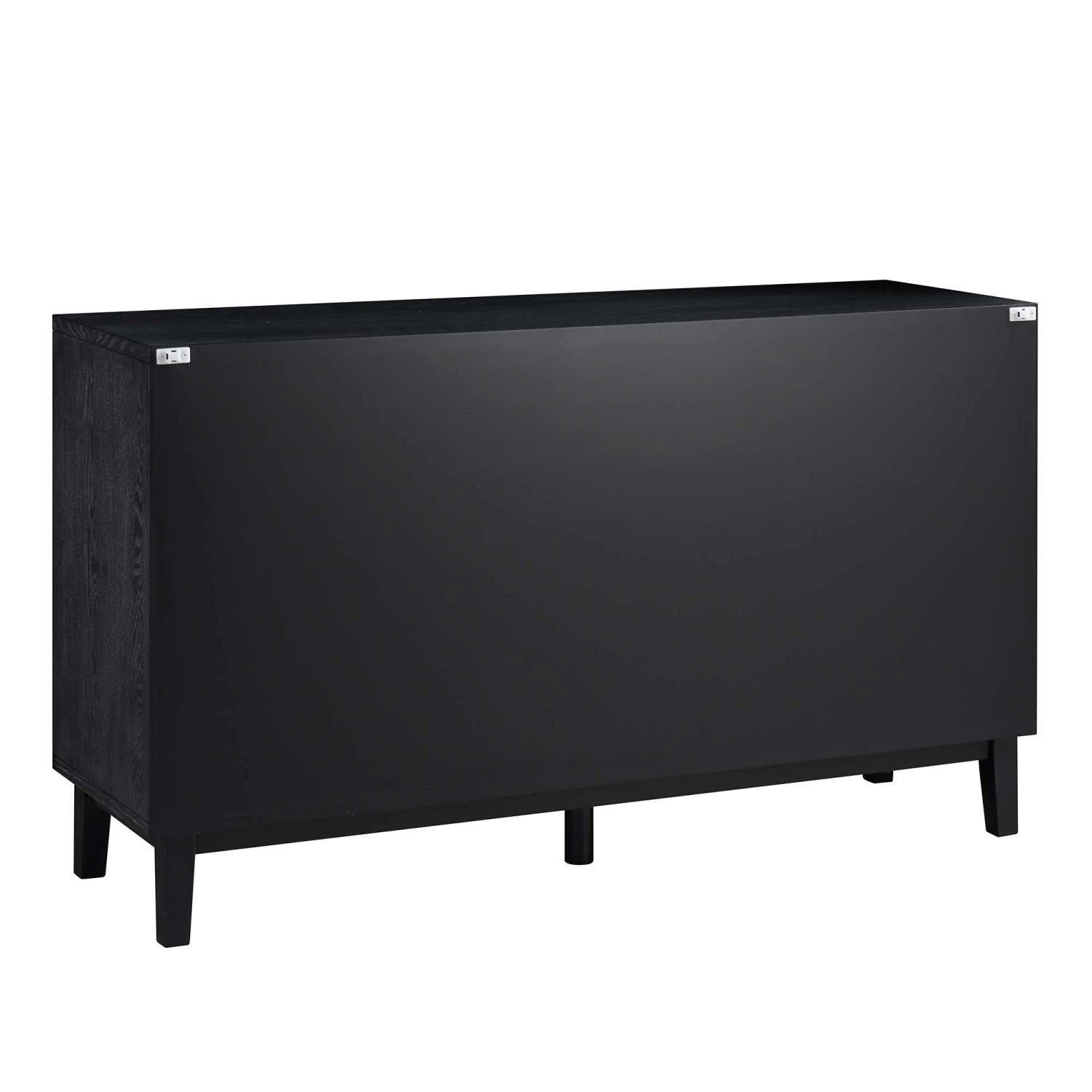 Bianca Chip Carved 3 Door Sideboard, Antique Bronze & Black 10 Bianca Chip Carved 3 Door Sideboard, Antique Bronze & Black - Image 10
