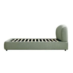 Constance Winged Headboard Ottoman Storage Bed, Olive Linen -Best Furniture Shop ZD 2182 OLIVE LIN WB5