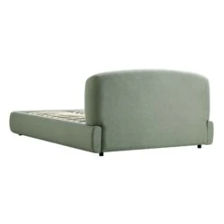 Constance Winged Headboard Ottoman Storage Bed, Olive Linen -Best Furniture Shop ZD 2182 OLIVE LIN WB6