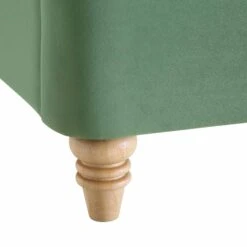 Leamington Deep-Buttoned Upholstered Bed, Meadow Green Velvet -Best Furniture Shop ZX 1063 CUCU VEL detail4
