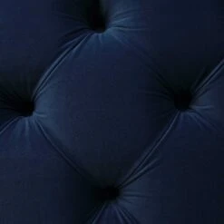 Leamington Deep-Buttoned Upholstered Bed, Midnight Blue Velvet 26 Leamington Deep-Buttoned Upholstered Bed, Midnight Blue Velvet -Best Furniture Shop ZX 1063 NAVY VEL detail4