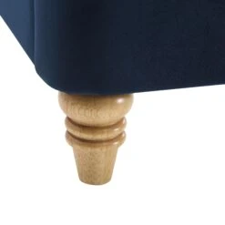Leamington Deep-Buttoned Upholstered Bed, Midnight Blue Velvet 28 Leamington Deep-Buttoned Upholstered Bed, Midnight Blue Velvet -Best Furniture Shop ZX 1063 NAVY VEL detail5