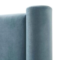 Galerie Misty Blue Velvet Pillar Upholstered Bed -Best Furniture Shop ZX 2180 BLUEGREY VEL detail2