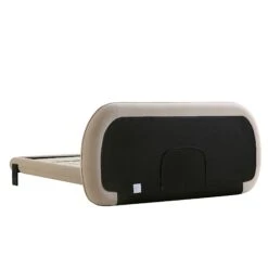 Elystan Oval Headboard Upholstered Bed, Warm Beige Fabric 29 Elystan Oval Headboard Upholstered Bed, Warm Beige Fabric -Best Furniture Shop ZX 2181 BEIGE FAB WB5