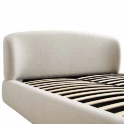 Constance Winged Headboard Ottoman Storage Bed, Beige Linen -Best Furniture Shop ZX 2182 BEIGE LIN detail1