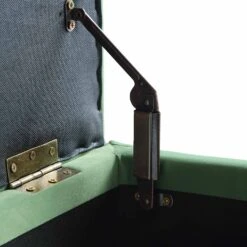 Leamington Deep-Buttoned Ottoman Storage Bench, Meadow Green Velvet 21 Leamington Deep-Buttoned Ottoman Storage Bench, Meadow Green Velvet -Best Furniture Shop ZX 2183 CUCU VEL detail2
