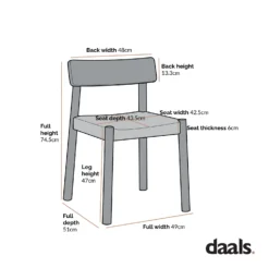 Ditton Set Of 2 Elm Wood And Jute Dining Chairs, Natural -Best Furniture Shop dimensional drawings NOV 2022 DCH 086 e06057aa 6564 4692 82d1 2f43a082122b
