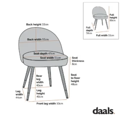 Miyae Set Of 2 Pleated Pale Pink Velvet Upholstered Dining Chairs 15 Miyae Set Of 2 Pleated Pale Pink Velvet Upholstered Dining Chairs -Best Furniture Shop dimensional drawings SEPT 2022 DCH 2144 cebab79e f83f 4f42 92b4 c0da9883b59e