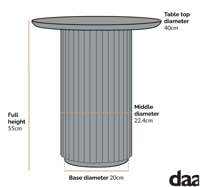 Maru Oak Round Side Table, Silver Oak 5 Maru Oak Round Side Table, Silver Oak - Image 5